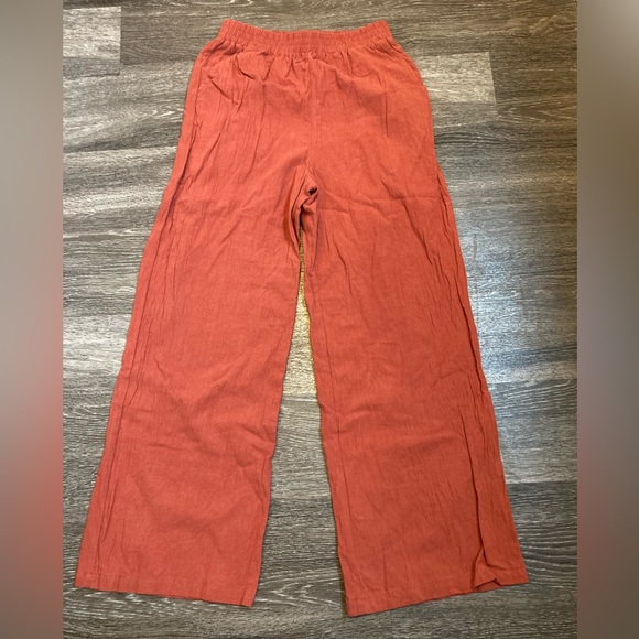 Emery Rose Set Wide Leg Pant and Short Sleeve Top - Picture 7 of 16